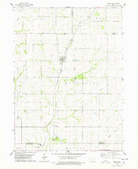 Persia Iowa Historical topographic map, 1:24000 scale, 7.5 X 7.5 Minute, Year 1978
