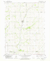 Persia Iowa Historical topographic map, 1:24000 scale, 7.5 X 7.5 Minute, Year 1978