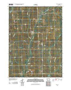 Persia Iowa Historical topographic map, 1:24000 scale, 7.5 X 7.5 Minute, Year 2010
