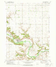 Petersburg Iowa Historical topographic map, 1:24000 scale, 7.5 X 7.5 Minute, Year 1971
