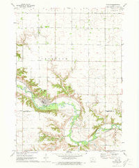 Petersburg Iowa Historical topographic map, 1:24000 scale, 7.5 X 7.5 Minute, Year 1971
