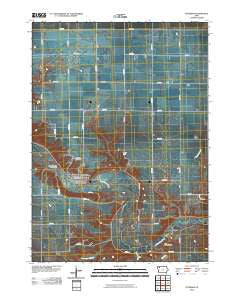 Peterson Iowa Historical topographic map, 1:24000 scale, 7.5 X 7.5 Minute, Year 2010