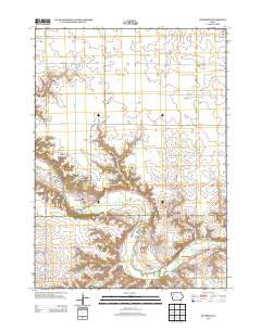 Peterson Iowa Historical topographic map, 1:24000 scale, 7.5 X 7.5 Minute, Year 2013