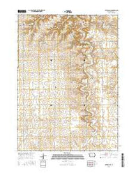 Peterson SE Iowa Current topographic map, 1:24000 scale, 7.5 X 7.5 Minute, Year 2015