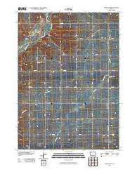 Peterson SW Iowa Historical topographic map, 1:24000 scale, 7.5 X 7.5 Minute, Year 2010