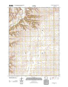 Peterson SW Iowa Historical topographic map, 1:24000 scale, 7.5 X 7.5 Minute, Year 2013