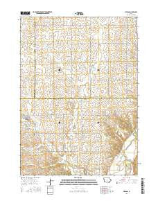 Pierson Iowa Current topographic map, 1:24000 scale, 7.5 X 7.5 Minute, Year 2015