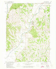 Pisgah Iowa Historical topographic map, 1:24000 scale, 7.5 X 7.5 Minute, Year 1971