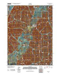 Pisgah Iowa Historical topographic map, 1:24000 scale, 7.5 X 7.5 Minute, Year 2010