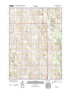 Plainfield Iowa Historical topographic map, 1:24000 scale, 7.5 X 7.5 Minute, Year 2013