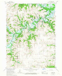 Plano Iowa Historical topographic map, 1:24000 scale, 7.5 X 7.5 Minute, Year 1966