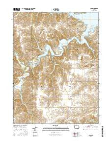 Plano Iowa Current topographic map, 1:24000 scale, 7.5 X 7.5 Minute, Year 2015