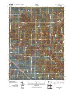 Pleasant Grove Iowa Historical topographic map, 1:24000 scale, 7.5 X 7.5 Minute, Year 2010