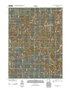 Pleasant Grove Iowa Historical topographic map, 1:24000 scale, 7.5 X 7.5 Minute, Year 2013