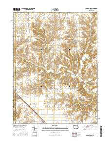 Pleasant Grove Iowa Current topographic map, 1:24000 scale, 7.5 X 7.5 Minute, Year 2015
