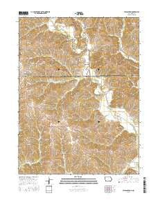 Pleasanton Iowa Current topographic map, 1:24000 scale, 7.5 X 7.5 Minute, Year 2015