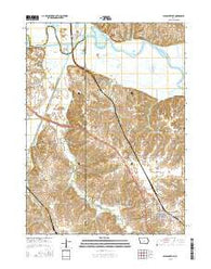 Pleasantville Iowa Current topographic map, 1:24000 scale, 7.5 X 7.5 Minute, Year 2015