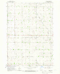 Plessis Iowa Historical topographic map, 1:24000 scale, 7.5 X 7.5 Minute, Year 1964