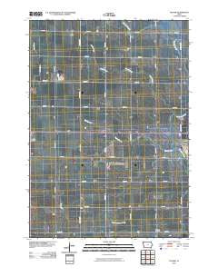 Plessis Iowa Historical topographic map, 1:24000 scale, 7.5 X 7.5 Minute, Year 2010