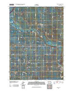 Popejoy Iowa Historical topographic map, 1:24000 scale, 7.5 X 7.5 Minute, Year 2010