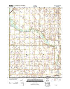 Popejoy Iowa Historical topographic map, 1:24000 scale, 7.5 X 7.5 Minute, Year 2013
