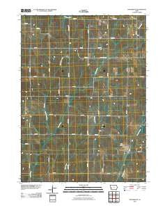 Portsmouth Iowa Historical topographic map, 1:24000 scale, 7.5 X 7.5 Minute, Year 2010