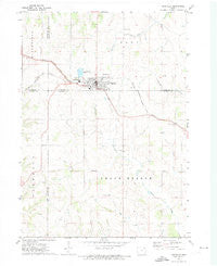 Postville Iowa Historical topographic map, 1:24000 scale, 7.5 X 7.5 Minute, Year 1971