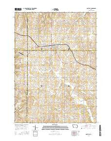 Postville Iowa Current topographic map, 1:24000 scale, 7.5 X 7.5 Minute, Year 2015