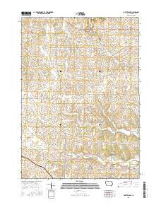 Postville NW Iowa Current topographic map, 1:24000 scale, 7.5 X 7.5 Minute, Year 2015