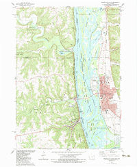 Prairie Du Chien Wisconsin Historical topographic map, 1:24000 scale, 7.5 X 7.5 Minute, Year 1983