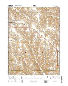 Prairie City Iowa Current topographic map, 1:24000 scale, 7.5 X 7.5 Minute, Year 2015