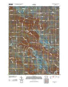 Prairieburg Iowa Historical topographic map, 1:24000 scale, 7.5 X 7.5 Minute, Year 2010