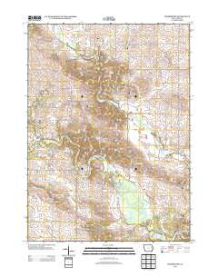 Prairieburg Iowa Historical topographic map, 1:24000 scale, 7.5 X 7.5 Minute, Year 2013