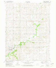 Prescott Iowa Historical topographic map, 1:24000 scale, 7.5 X 7.5 Minute, Year 1980