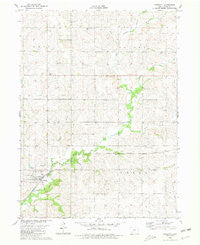Prescott Iowa Historical topographic map, 1:24000 scale, 7.5 X 7.5 Minute, Year 1980