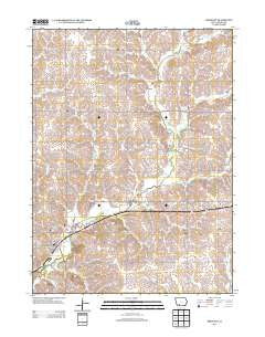 Prescott Iowa Historical topographic map, 1:24000 scale, 7.5 X 7.5 Minute, Year 2013