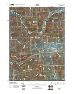 Preston Iowa Historical topographic map, 1:24000 scale, 7.5 X 7.5 Minute, Year 2010