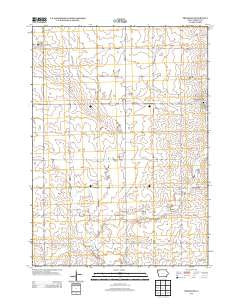 Primghar Iowa Historical topographic map, 1:24000 scale, 7.5 X 7.5 Minute, Year 2013