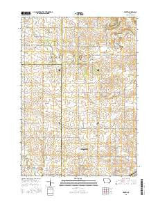 Protivin Iowa Current topographic map, 1:24000 scale, 7.5 X 7.5 Minute, Year 2015