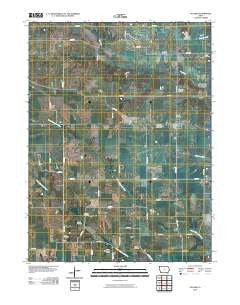 Pulaski Iowa Historical topographic map, 1:24000 scale, 7.5 X 7.5 Minute, Year 2010