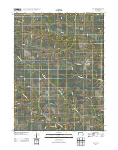 Pulaski Iowa Historical topographic map, 1:24000 scale, 7.5 X 7.5 Minute, Year 2013