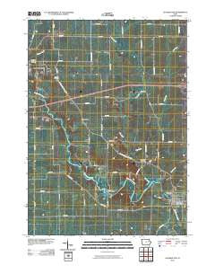 Quasqueton Iowa Historical topographic map, 1:24000 scale, 7.5 X 7.5 Minute, Year 2010