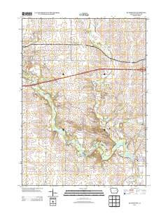 Quasqueton Iowa Historical topographic map, 1:24000 scale, 7.5 X 7.5 Minute, Year 2013