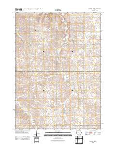 Quimby SE Iowa Historical topographic map, 1:24000 scale, 7.5 X 7.5 Minute, Year 2013