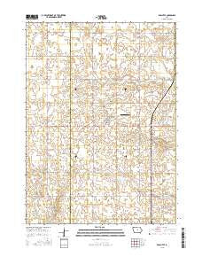 Radcliffe Iowa Current topographic map, 1:24000 scale, 7.5 X 7.5 Minute, Year 2015