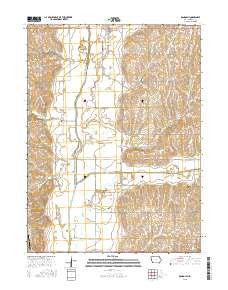 Randolph Iowa Current topographic map, 1:24000 scale, 7.5 X 7.5 Minute, Year 2015
