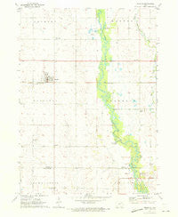 Readlyn Iowa Historical topographic map, 1:24000 scale, 7.5 X 7.5 Minute, Year 1971