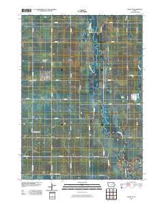 Readlyn Iowa Historical topographic map, 1:24000 scale, 7.5 X 7.5 Minute, Year 2010