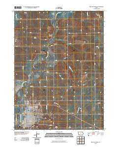 Red Oak North Iowa Historical topographic map, 1:24000 scale, 7.5 X 7.5 Minute, Year 2010