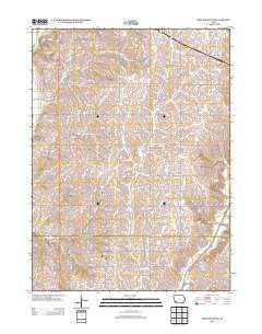 Red Oak South Iowa Historical topographic map, 1:24000 scale, 7.5 X 7.5 Minute, Year 2013